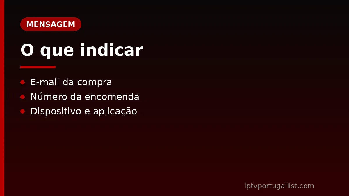 Contacto IPTV Portugal: o que indicar na mensagem