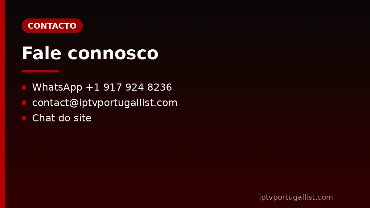 Contacto IPTV Portugal List: WhatsApp, e-mail e chat