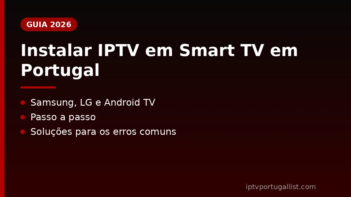 Como instalar IPTV em Smart TV em Portugal