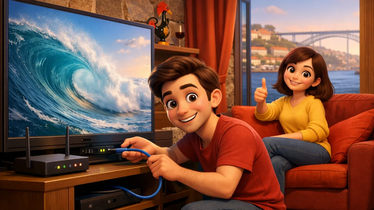 Internet para IPTV 4K: cabo de rede e Wi-Fi 5 GHz