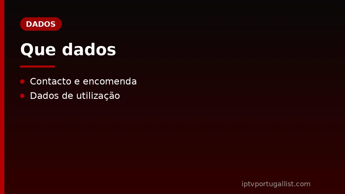 IPTV Portugal List: que dados recolhemos