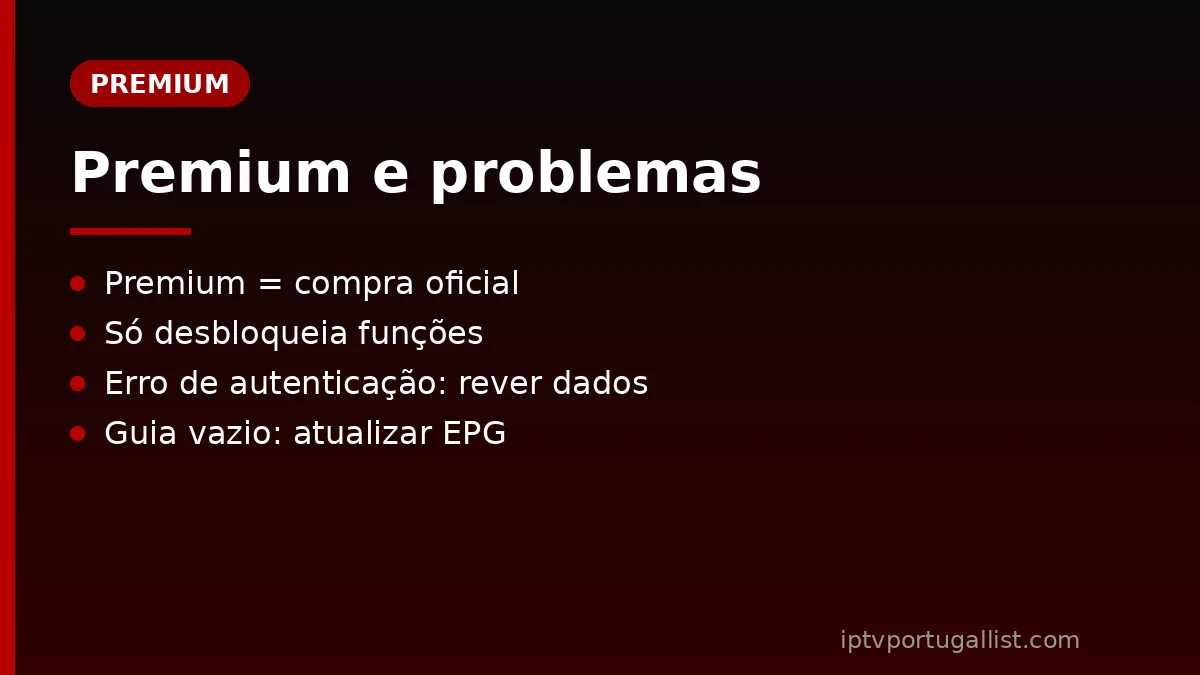 TiviMate Premium e problemas comuns